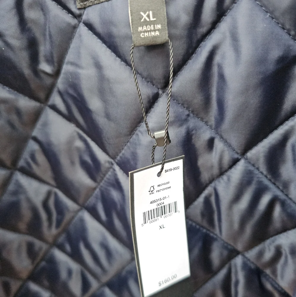 Banana Republic NWT Jules Flight Bomber Zip Up Jacket Coat Blue